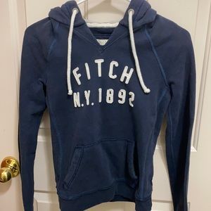 Navy Abercrombie & Fitch hoodie